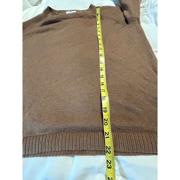Old Navy Sweater Brown Pullover Round Neck Long Sleeves Knit Women’s Small - Picture 9 of 9